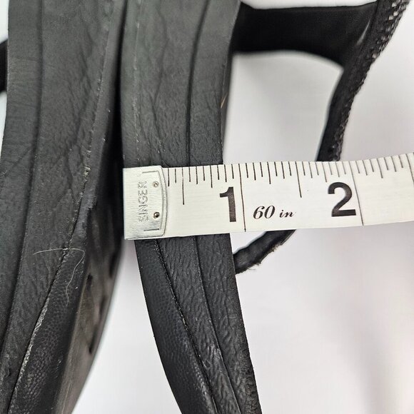 FitFlop LULU Crystal Toe-Post Platform Thong Comfort Sandal All Black 8 EJ8-090 - Picture 9 of 14